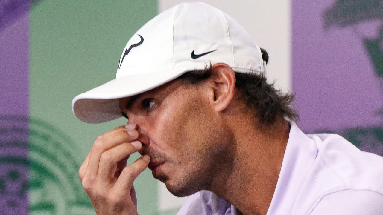 Nadal’s career has been littered with major and minor injuries. (Photo by Andrew TOTH / various sources / AFP)