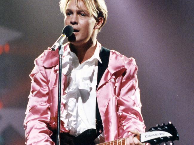 Jason Donovan performing in 1991, at the height of his fame.