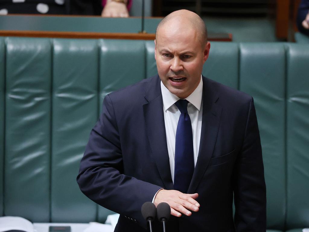 Treasurer Josh Frydenberg says low unemployment will help drive up wages. Picture: NCA NewsWire / Gary Ramage