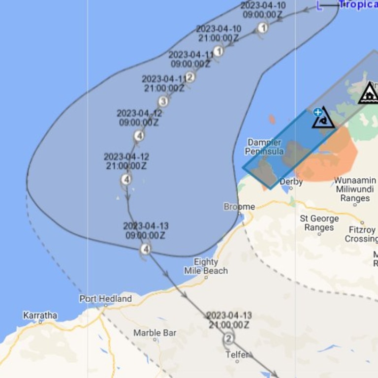 It’s expected to hit the coast later this week. Picture: DFES