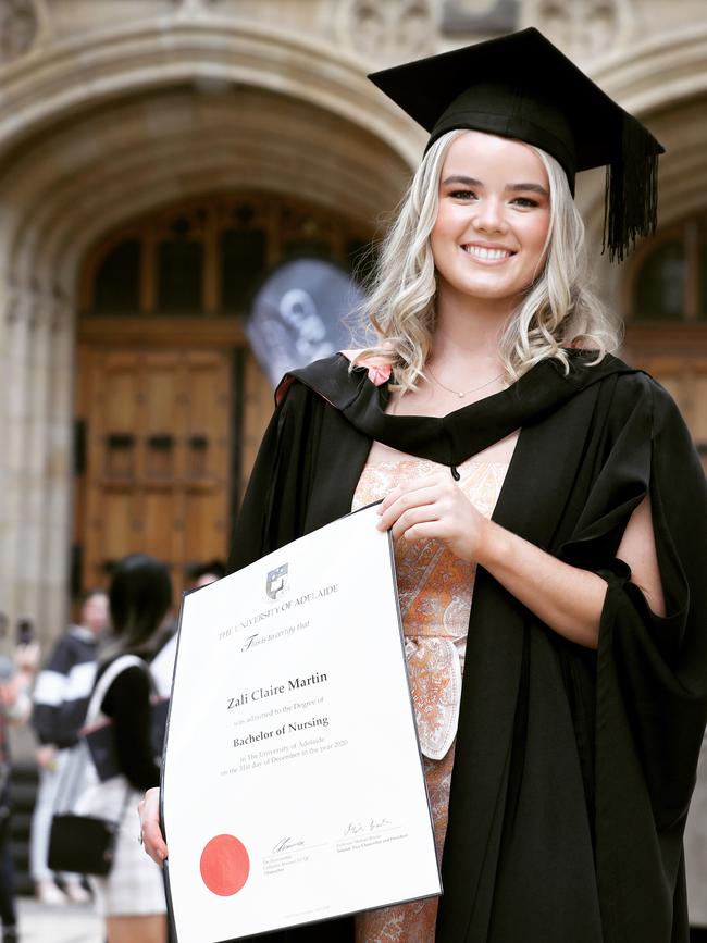 Zali Martin at her graduation in December 2020.