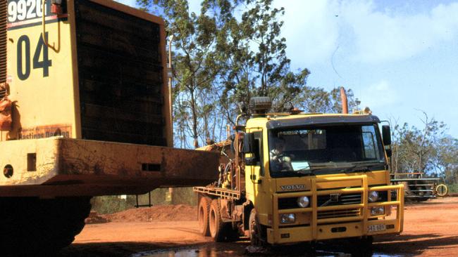 The Nabalco bauxite and alumina mine on the Gove Peninsul in East Arnhem Land in 2001.