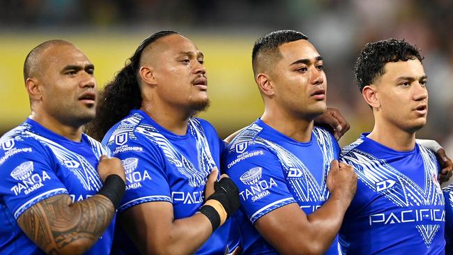 Junior Paulo (left) and Daejarn Asi (right) have both had off-season surgery. Picture: Ian Hitchcock/Getty Images