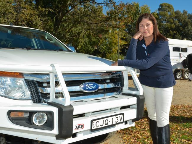 Caroline Mumford and the 2013 Ford Ranger XLT she bought to transport her Standard Bred 8Yo horse "Rainbow Thunder" to Hacking events. Photo by Zenio Lapka.