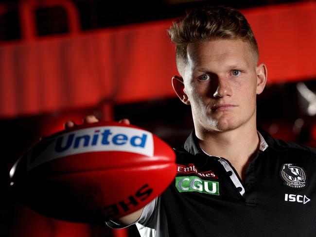 Adam Treloar will be a key man for the Pies against his old club. Picture: AAP