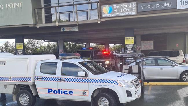 Emergency services at the Hope Island scene. Picture: Scott Powick