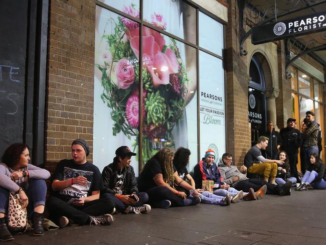 Fans queue outside the Oxford Arts Factory prior to the show. Picture: Getty
