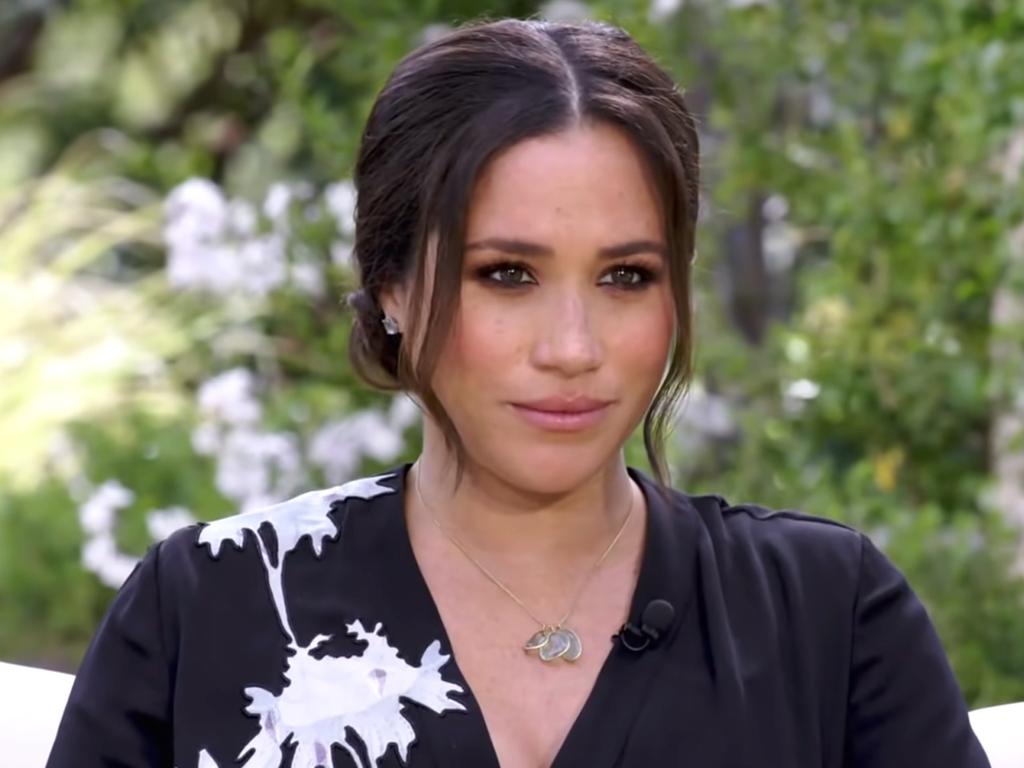 In her interview with Oprah Winfrey, Meghan claimed she didn’t know much about the royal family growing up. Picture: CBS.