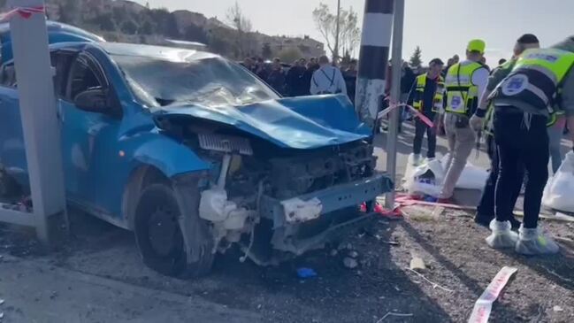 Car rams into Jerusalem-area bus stop, killing two