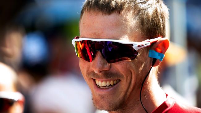 Rohan Dennis was all smiles ahead of Stage 1. Picture: Daniel Kalisz/Getty Images