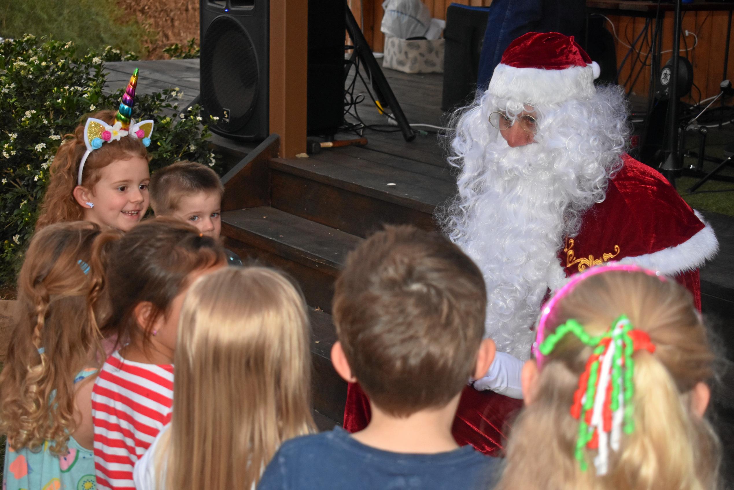 Santa popped in to say hello to all the children. Picture: Ellen Ransley