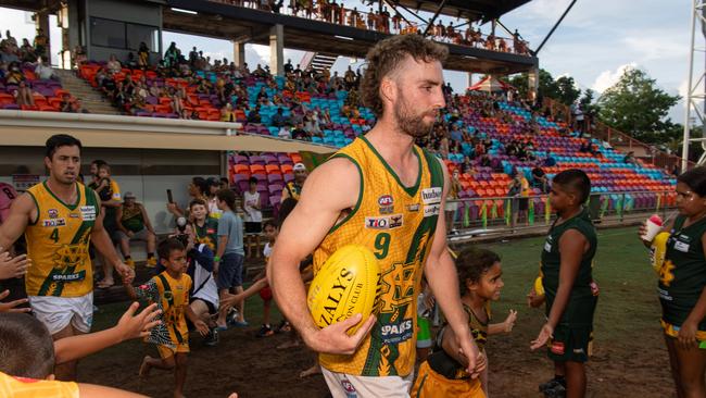 Dylan Landt in the 2023-24 NTFL Men's Grand Final between Nightcliff and St Mary's. Picture: Pema Tamang Pakhrin