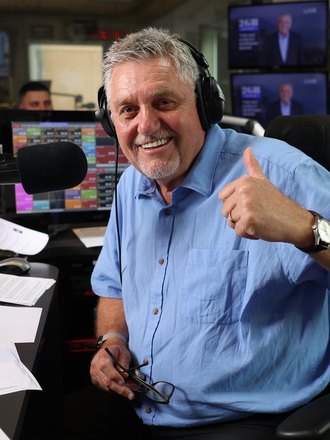 Ray Hadley after announcing his retirement in November. Picture: Rohan Kelly