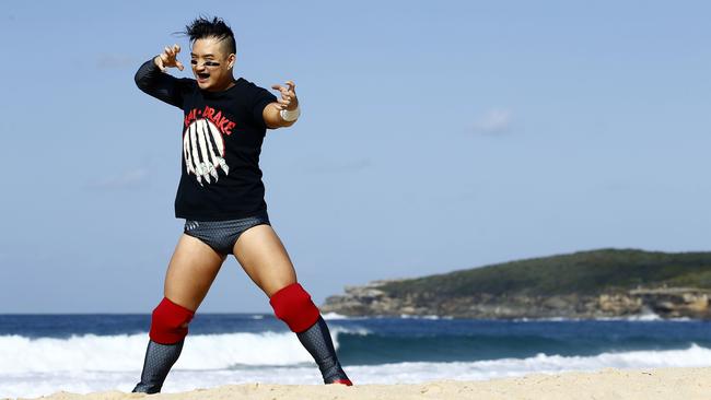 Kai Drake went to wrestling school in Canada after doing his HSC. Picture: John Appleyard