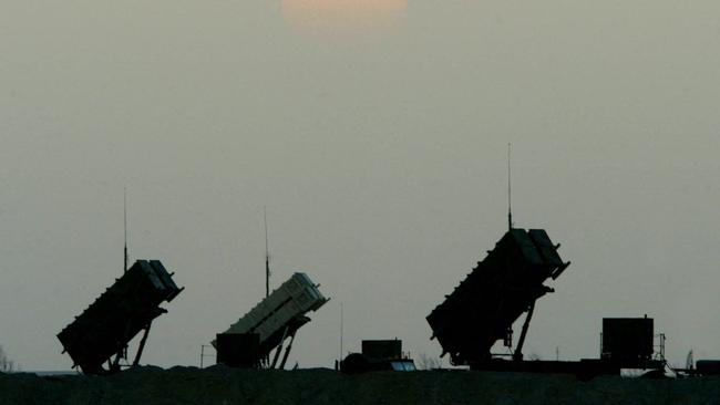 US Patriot Missile batteries. Picture: AFP