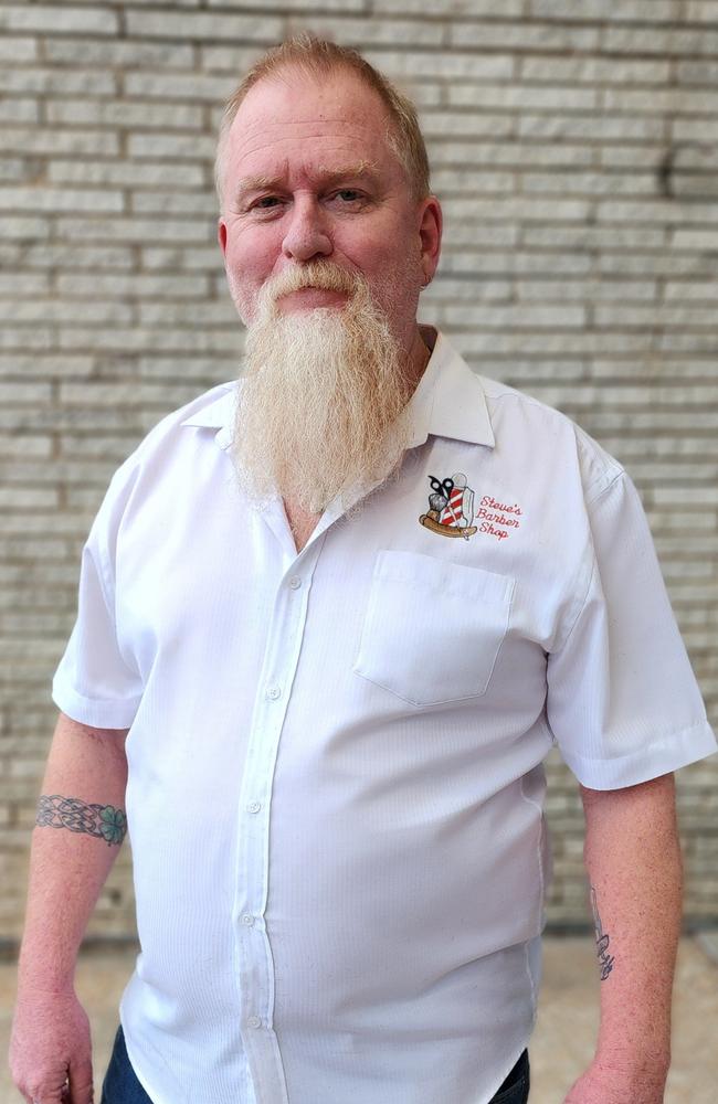 Vice president of the Callide Dawson Chamber of Commerce and local barber Steve Bates. Picture: Aden Stokes