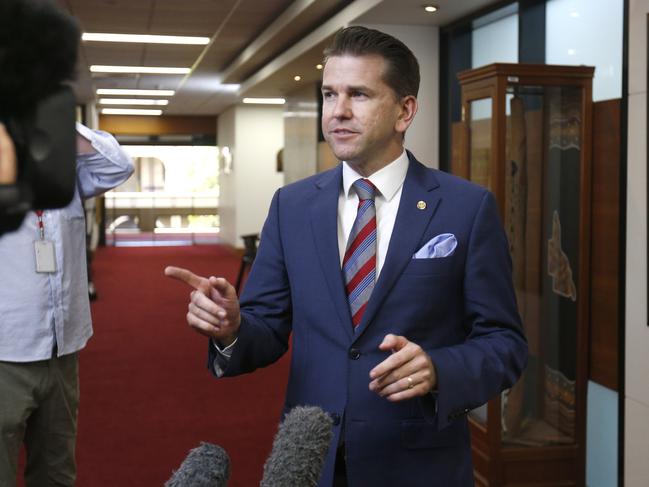 Jarrod Bleijie at Parliament House. Picture: Steve Pohlner