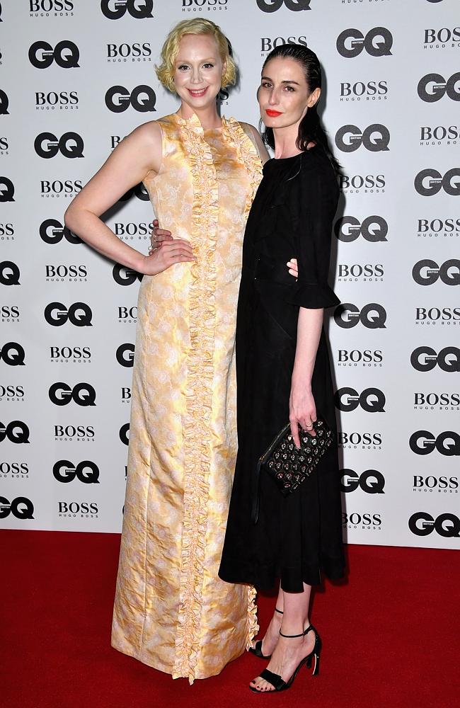 Gwendoline Christie and Erin O’Connor arrive for GQ Men Of The Year Awards 2016 at Tate Modern on September 6, 2016 in London, England. Picture: Getty