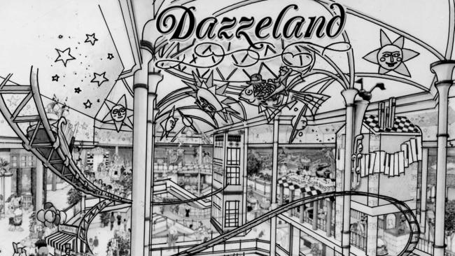 An artist impression of Dazzeland in 1991. Picture: News Corp Australia 