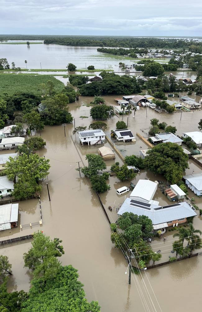 The centre of Giru was impacted by flooding on Monday. Picture: Ergon Energy.