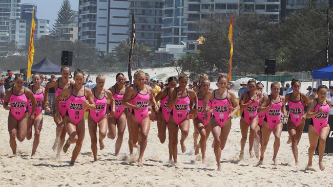 Nutri-Grain series female athletes in action at Surfers Paradise. Pic Mike Batterham