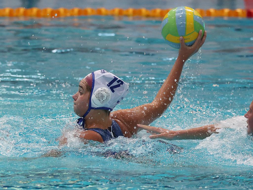 Polo Bears Ice player 12. Bless Daly, 2024 AUSTRALIAN YOUTH WATER POLO CHAMPIONSHIPS 18U GIRLS FINAL, Chandler. Picture: Liam Kidston