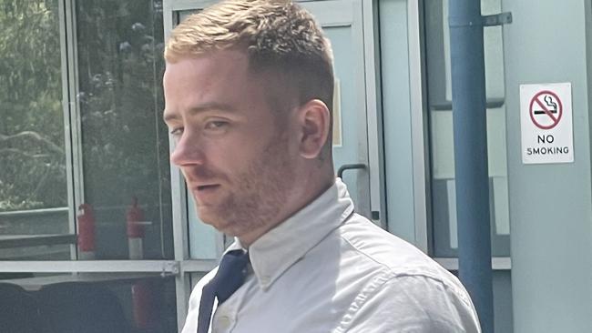 Ryan Leslie Miller leaving Gosford Local Court after pleading guilty to high range drink-driving after he blew five times the limit when he drove to the pub and was refused service. Picture: NewsLocal