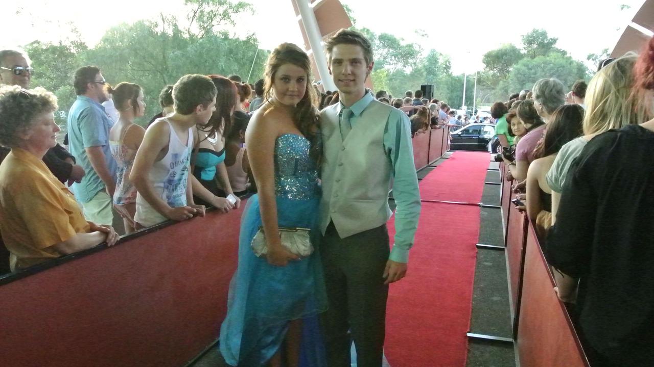 Caitlin Le Rossingol and Kyle Wackerman at the 2012 Our Lady of the Sacred Heart Catholic College formal at the Alice Springs Convention Centre. Picture: NT NEWS