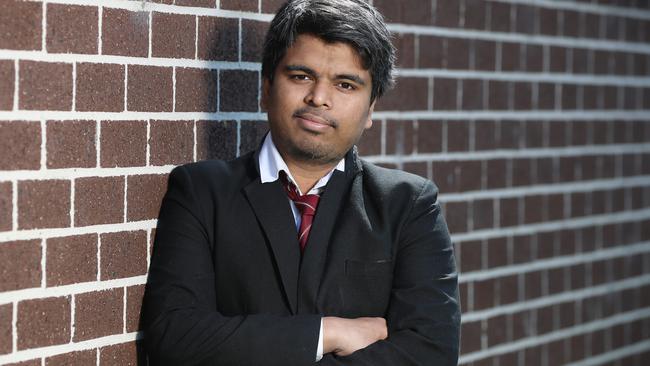 Journalism student Chinmay Naik has claimed Monash University discriminated against him by not letting him re-do his assignment. Picture: Alex Coppel