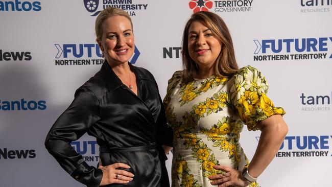 Stephanie Berlin and Cathryn Tilmouth at the NT News Futures Northern Territory forum 2024. Picture: Pema Tamang Pakhrin