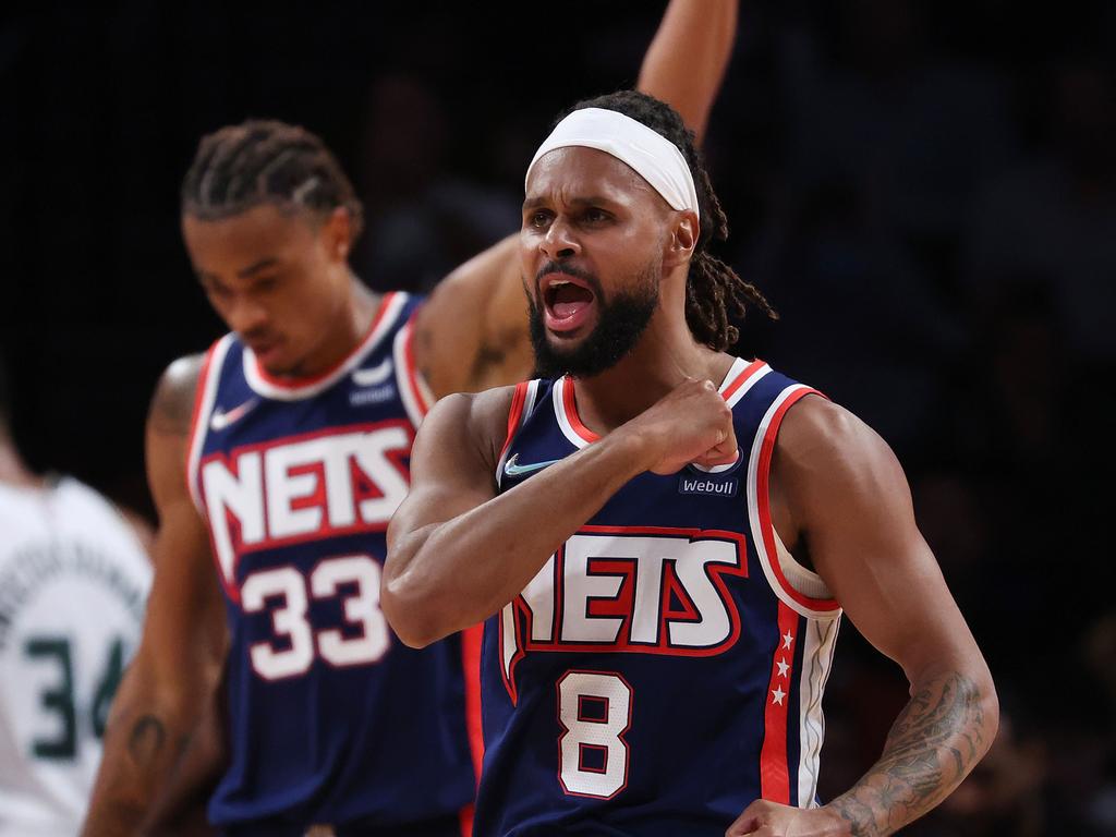 Patty Mills is set to play an important role off the bench for the Brooklyn Nets in the NBA playoffs. Picture: Getty