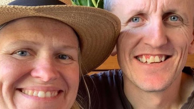 Adelaide couple Steve and Kirsty Lee where diagnosed with cancer on the same day, they have two young children. Picture: GoFundMe