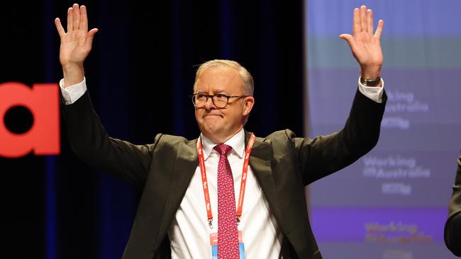 Prime Minister Anthony Albanese maintains his ex-officio casting vote as party leader following Friday's National Executive ballot in Brisbane. Picture: NCA NewsWire/Tertius Pickard