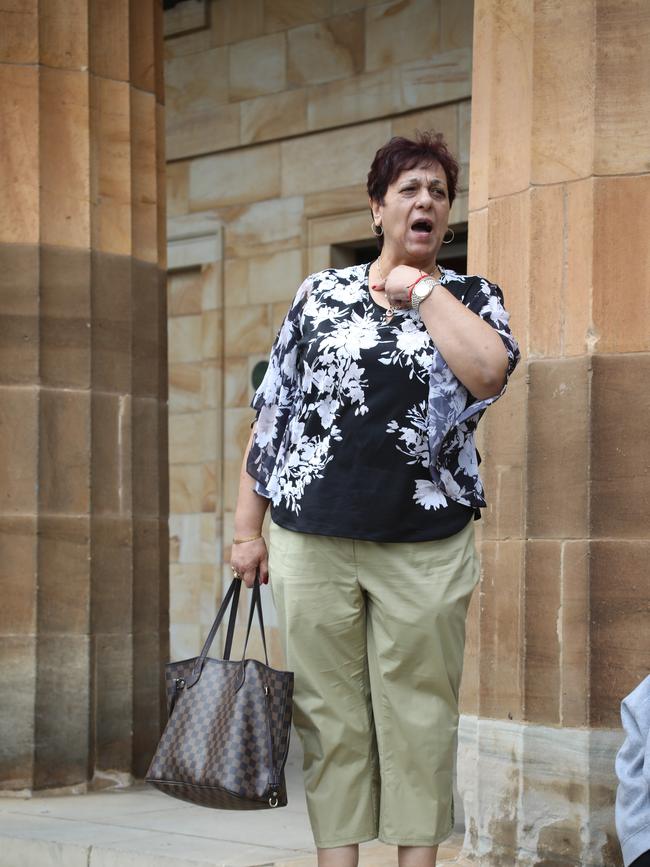 Mr Iliev’s mother lashed out at cameras outside court. Picture Dean Martin