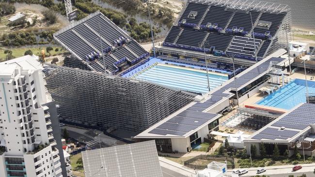 The Gold Coast Aquatic Centre at Southport from the air. Photo: B1gr1g Photographics