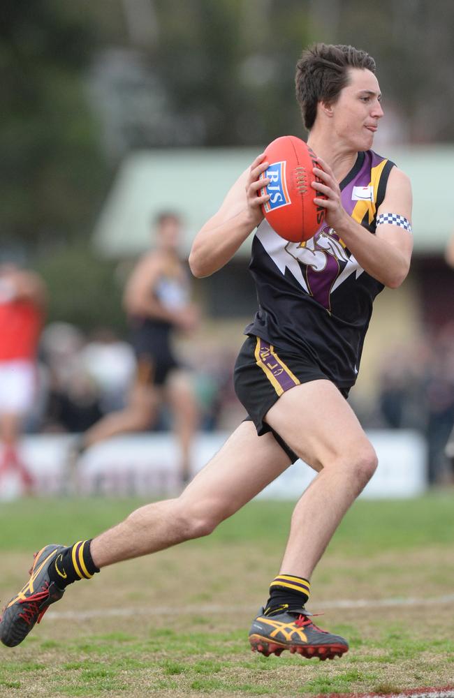 Dashing defender Lochie Dickson made a seamless transition from Norwood to the VFL. Picture: Chris Eastman.