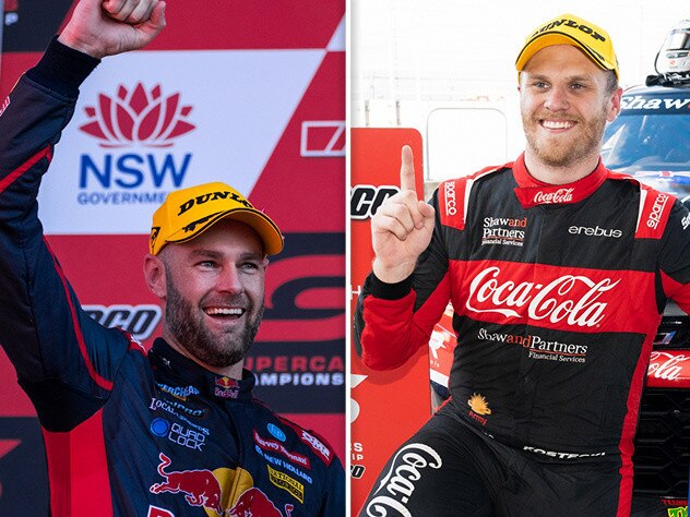 Supercars title contenders: Brodie Kostecki v Shane van Gisbergen.