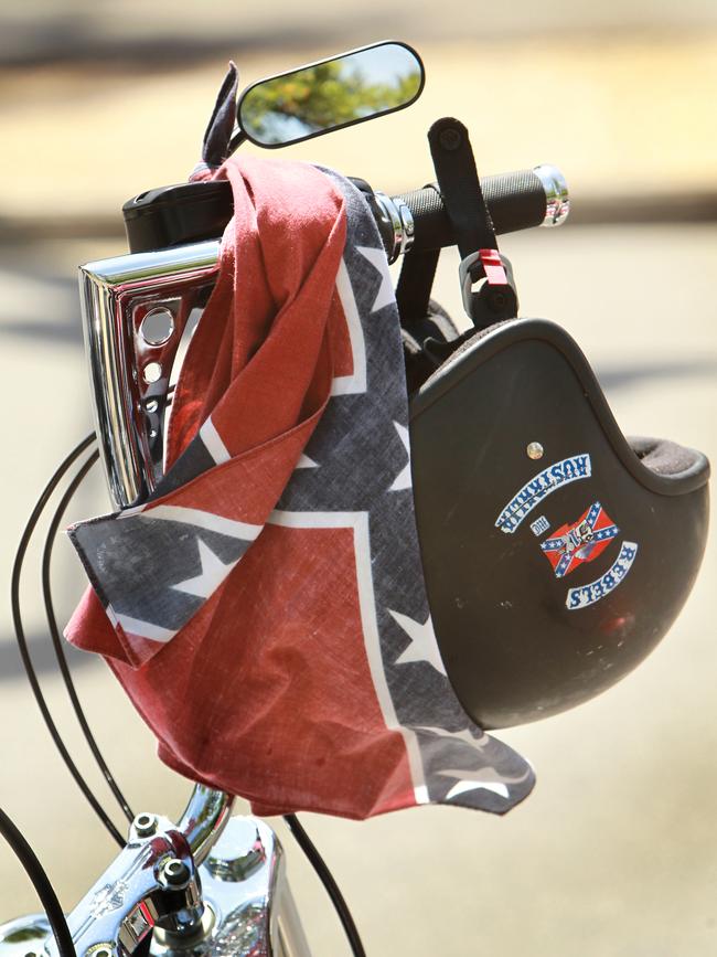 Respect: Helmets, and bandanas off.