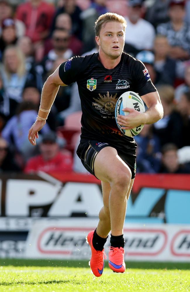 Matt Moylan is back from injury and ready to fire in 2016. Picture: Gregg Porteous