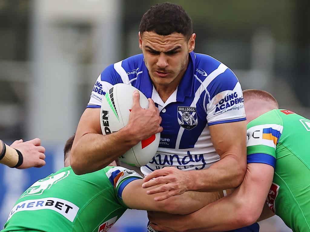 Jacob Kiraz has been in top form for the Bulldogs. Picture: Jeremy Ng/Getty Images