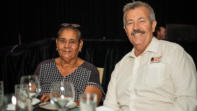 Helen Secretary and Steve Doherty at the NT News Futures Northern Territory forum 2024. Picture: Pema Tamang Pakhrin