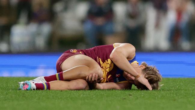 Will Ashcroft’s season is over. (Photo by Russell Freeman/AFL Photos via Getty Images)