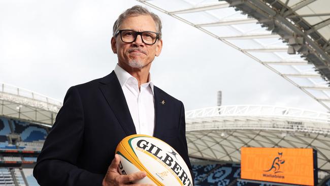 SYDNEY, AUSTRALIA - APRIL 30:  Incoming Wallabies Head Coach Les Kiss poses during a media opportunity at Allianz Stadium on April 30, 2025 in Sydney, Australia. Rugby Australia today announced Kiss as the new head coach of the Wallabies. (Photo by Matt King/Getty Images)