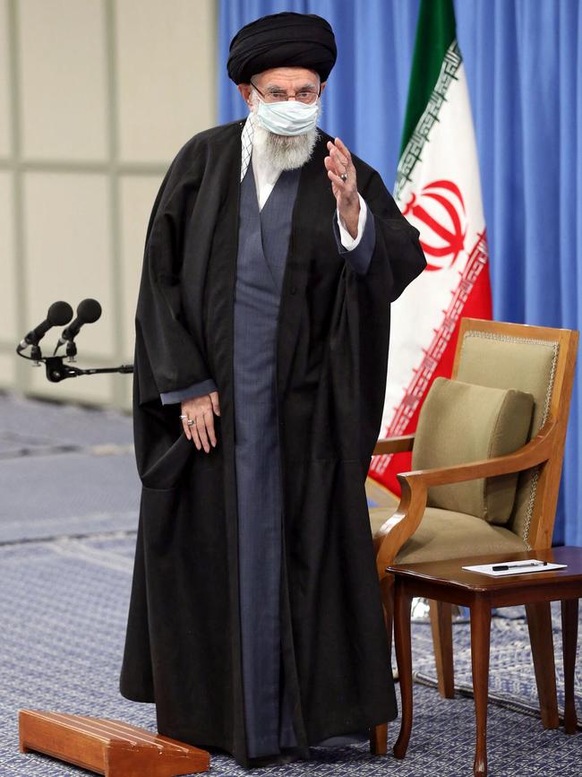 Iran's Supreme Leader Ayatollah Ali Khamenei in Tehran this week. Picture: AFP