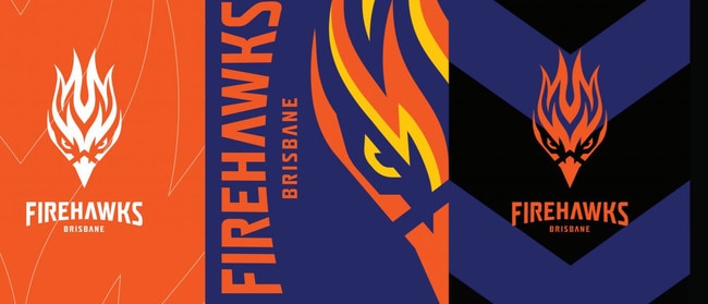 Brisbane Firehawks NRL bid release logo