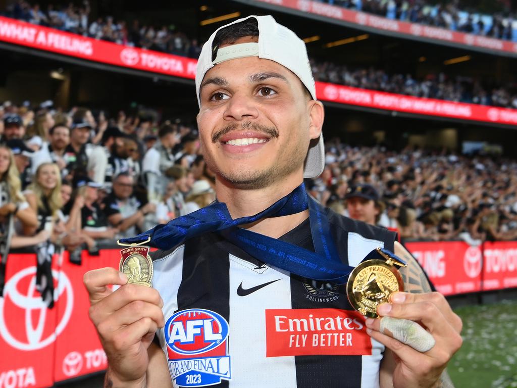 Hill won the 2023 Norm Smith Medal. Picture: Quinn Rooney/Getty Images