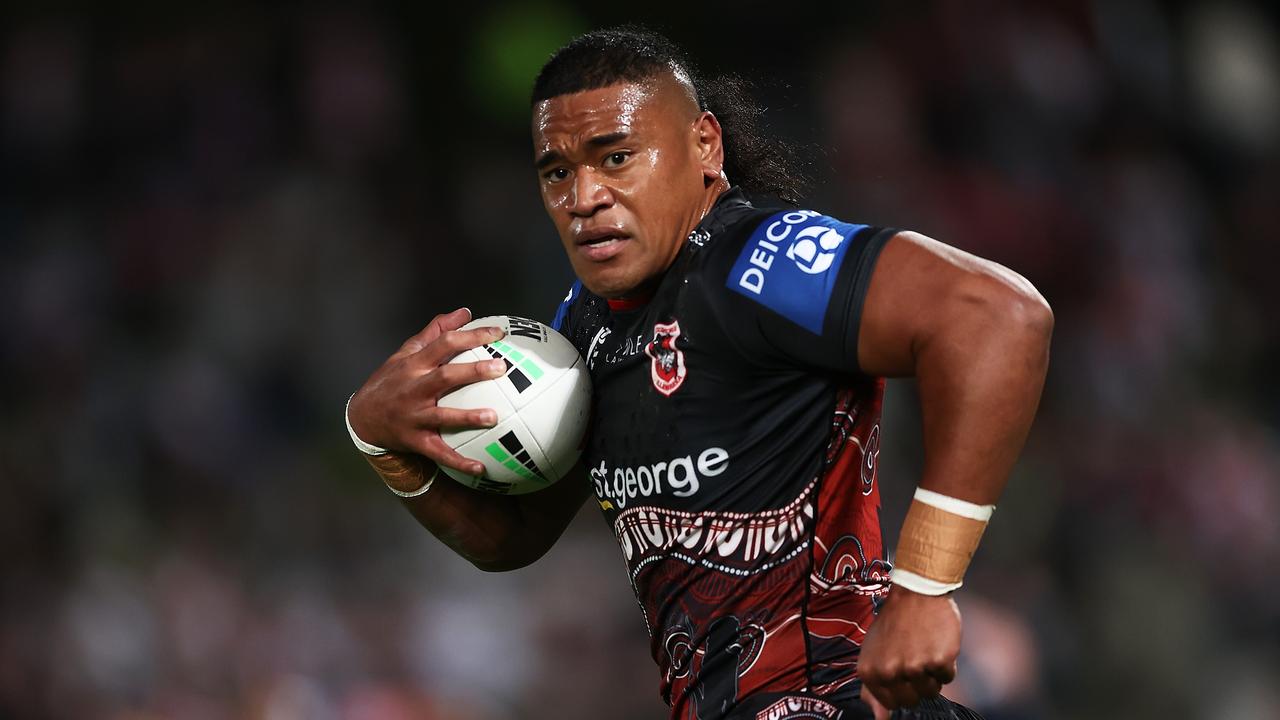 Mosese Suli surprised many when scored a breakaway try, running 95m to go over untouched. Picture: Getty Images.