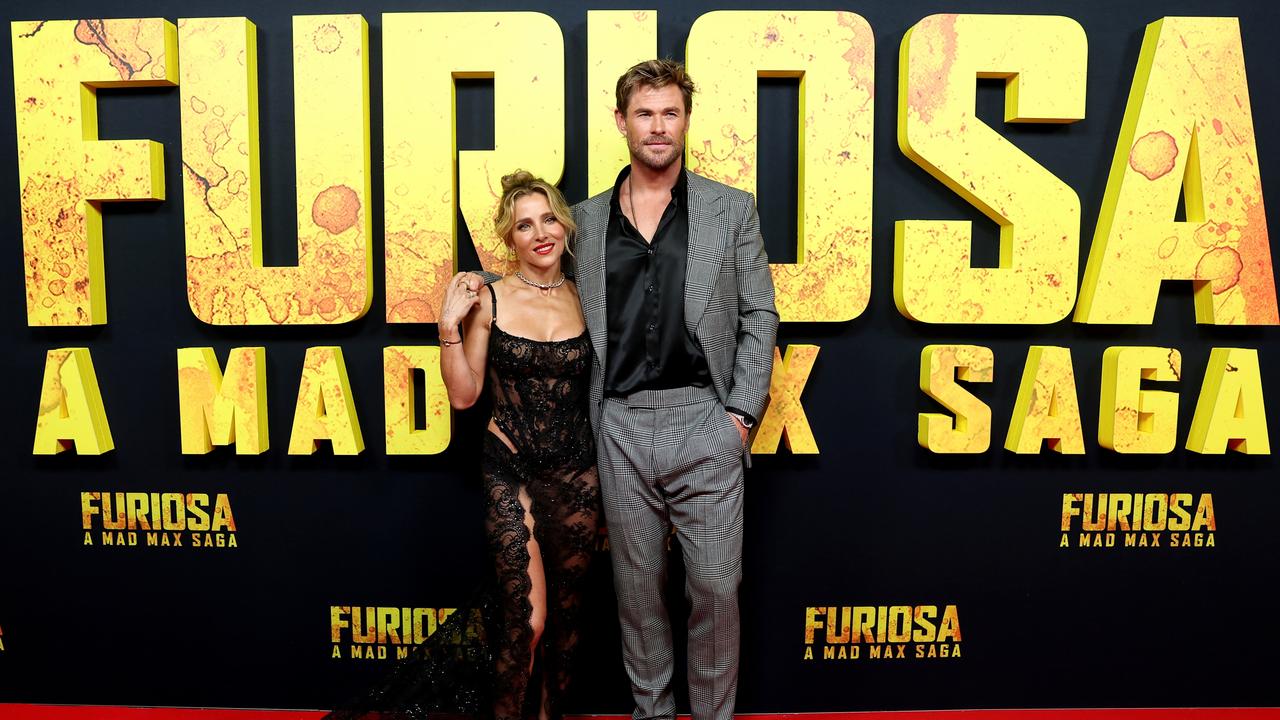 Chris Hemsworth and his wife Elsa Pataky attend the Australian premiere of "Furiosa: A Mad Max Saga". Picture: Brendon Thorne/Getty Images.