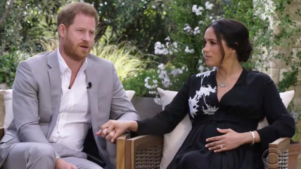 Meghan and Harry’s Oprah interview sent shockwaves through the palace. Picture: CBS