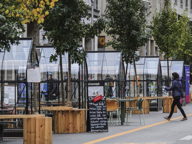 Empty streets in Berlin as COVID keeps people away. Picture: Getty